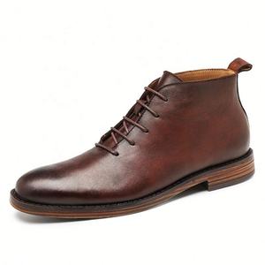 Botas <span class=keywords><strong>Chelsea</strong></span> para Hombre, Botines de Cuero Genuino para Hombre, Calzado Clásico Informal Estilo Oxford - Product Image 2