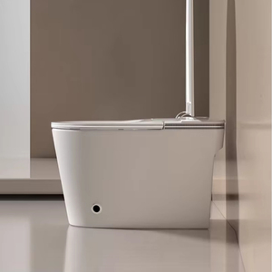 Ceramic Sanitary Automatic Flap Foot <strong>Sensor</strong> Smart Toilet <strong>Siphon</strong> Flush One Piece Intelligent WC Toilet Bowl S-trap Heated Seat - Product Image 5