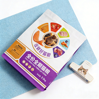 Sac en aluminium personnalisé pour aliments pour chats, haute qualité, étanche à l'humidité, avec fermeture éclair, impression par thermoscellage