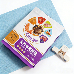 Bolsa <span class=keywords><strong>de</strong></span> aluminio para comida <span class=keywords><strong>de</strong></span> gatos personalizada, con protección contra la humedad, <span class=keywords><strong>de</strong></span> alta calidad, con cierre hermético y cremallera. - Product Image 2