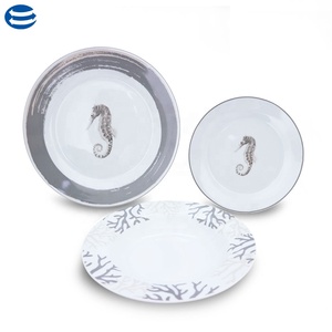 <span class=keywords><strong>18</strong></span> pcs marine corals <span class=keywords><strong>piatti</strong></span> di porcellana <span class=keywords><strong>set</strong></span> di stoviglie per 6 persone - Product Image 3