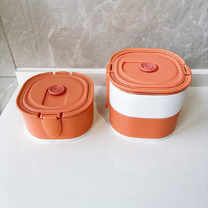 New Microwave Oven Specific Fresh-Keeping <b>Box</b>, Food Grade Plastic <b>Lunch</b> <b>Box</b>, Large Capacity Double-<b>Layer</b> <b>Lunch</b> <b>Box</b> - Product Image 4