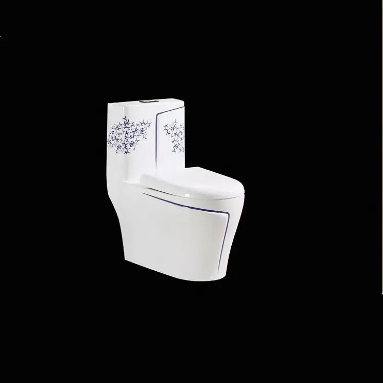 Profession elle Herstellung schöne langlebige Top Grade Deluxe einteilige weiße Boden montage für WC-Toilette