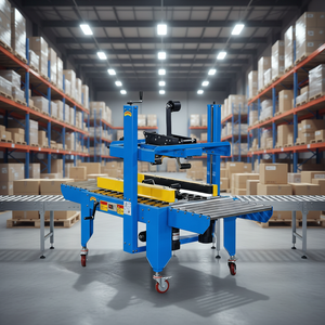 Macchina sigillatrice per sigillare nastro in cartone con guida laterale Semi automatica - Product Image 1