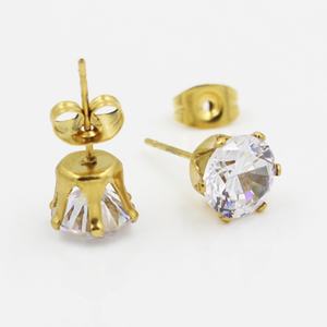 Pendientes de Acero Inoxidable con Diseño de Hélice, Joyería de Moda, Pendientes con Circonita Cúbica, Joyería Hipoalergénica para Mujer - Product Image 5