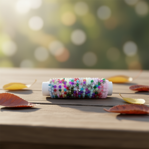 Pulsera de Cuentas de Vidrio con Trébol de Cuatro Hojas, Hecha a Mano en Acero Inoxidable, 24 Piezas, Multicolor, Joyería Unisex - Product Image 3