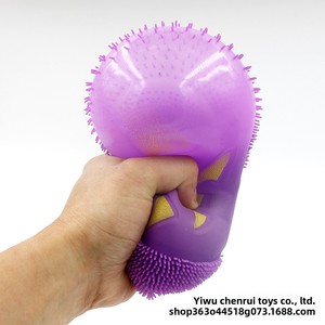 Balle anti-stress créative en TPR en forme de citrouille pour Halloween, jouet de décompression original, emballé, marque Mogo, vente directe usine - Product Image 3