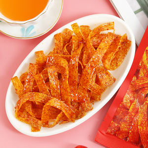 Snacks Chinos Picantes y Dulces en Tiras, Personalizables OEM, Bolsa <span class=keywords><strong>de</strong></span> 148g, Sin Gluten, Certificación HACCP, <span class=keywords><strong>Sabor</strong></span> Infantil, Latiao Masticable, Venta al por Mayor - Product Image 2