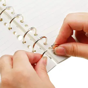 3 anneaux de reliure en acier, anneau de reliure en métal à feuilles mobiles, clips de reliure utilisés pour tenir un livre ou du papier