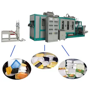 Foam Plate Making Machine HeXing Fully Automatic Disposable PS Foam Plate Food Container Cutting Making Machine