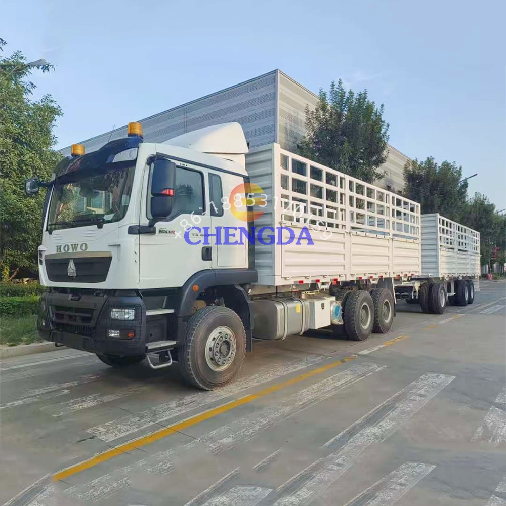 Sinotruk Howo TX 6*4, 10 колес, сверхмощные грузовые автомобили 30 40 тонн, дизельный грузовой грузовик, забор, грузовик с полным забором, цена прицепа
