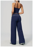 Ensemble de sport en polaire tendance à pois, faux deux pièces, effet push-up fessier, taille ajustée, pour la course, le sport et le yoga, séchage rapide
