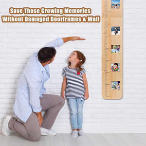 Tableau mural <span class=keywords><strong>de</strong></span> hauteur pour enfants en bois moderne pliable, cadeau <span class=keywords><strong>de</strong></span> Noël ou d'anniversaire, souvenir, décoration murale pour garçon ou fille, couleur personnalisée - Product Image 5
