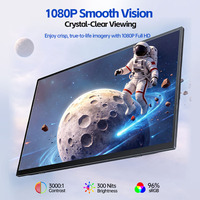 Monitor Portátil Extensor de 21.5 Pulgadas FHD 1080P IPS con Pantalla Táctil de 10 Puntos, Tipo-C, con Altavoz Integrado, Directo de Fábrica OEM, Marca Eimio