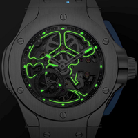 Conception et fabrication de montres mécaniques haut de gamme en acier, étanches, avec petite seconde similaire à une roue volante, pour les marques privées des clients.