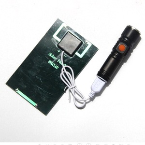 Panneau de charge solaire avec lampe torche USB 2W 5V, lumière LED, solution d'alimentation portable pour l'extérieur - Product Image 5