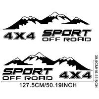 1 Paire d'autocollants de voiture tout-terrain 4x4 pour Ranger HILUX F150, autocollant graphique en vinyle pour pick-up, montagne, sport