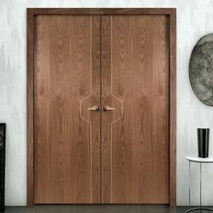 En bois massif porte d'entrée porte blindée - Product Image 2