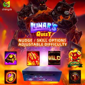 Machine de jeu Blazing Devil Lunar's Quest avec rouleaux ou volets, nouvelle carte de jeu multi-jeux, bouton argenté, machine de jeu à monnayeur LED - Product Image 2