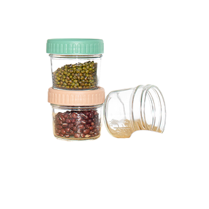 Recipientes de Vidrio para Almacenamiento de Alimentos para Bebés, 120 ml, 4 oz, Libres de BPA, Frascos para Alimentos Calientes con Tapas, Escala de Volumen, Herméticos, Aptos para Lavavajillas y Congelador - Product Image 2