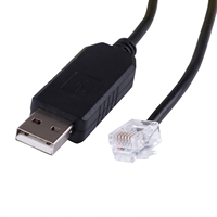 Cable de Programación PLC USB a RJ12 6P6C RS232, Cable de Consola Serial con Chip FTDI FT232