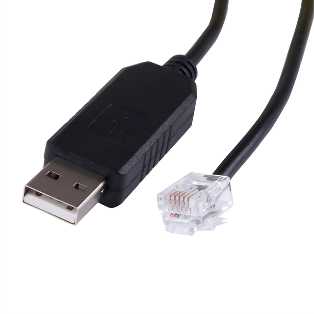 PLC Programming Cable USB to RJ12 6P6C RS232 Serial Console Cable with FTDI FT232 Chip