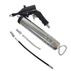 Pistolet à graisse pneumatique et manuel double usage de qualité industrielle 400CC, outil de lubrification à haut débit - Product Image 3