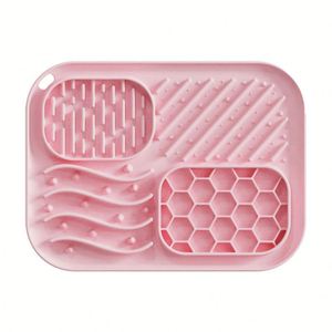 Silicone <b>Dog</b> Feeding <b>Mat</b> with Suction Cup Anti-Suffocation Non-Slip Slow Feeding Puzzle Design <b>Waterproof</b> & Dishwasher Safe - Product Image 1