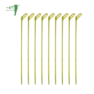 Flat hoa tre tự nhiên Knot xiên Gậy cho nhà hàng phân hủy sinh học thanh trang trí Cocktail Knot <span class=keywords><strong>Picks</strong></span> cho thực phẩm món tráng miệng - Product Image 1