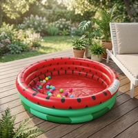 Hochwertiger Runder Aufblasbarer Kinder-Swimmingpool für Draußen 45 Zoll Durchmesser X 10,5 Zoll Höhe Garten-Nutzung Sunshine Marke