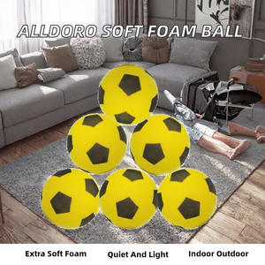 Balón de Espuma Alldoro de 20 cm, Balón de Fútbol Extra Suave para Todas las Edades, Silencioso, Ligero, para Uso en Interiores y Exteriores - Product Image 2