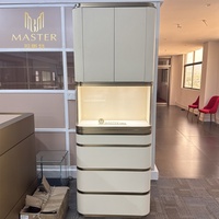 Vitrina de Exhibición de Vidrio Económica MASTER para Joyería, Estilo Vertical, 80*31*211 cm, Gabinete Alto
