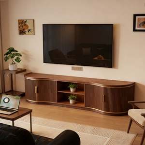 BALOM Modern <b>TV</b> <b>Stand</b> Unit Cabinet Wooden <b>TV</b> Table Luxury Media Console Home Furniture Living Room Sets for Living Room - Product Image 4