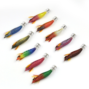 Venta al por mayor molde Yamashita luminoso camarón de madera <span class=keywords><strong>EGI</strong></span> calamar Jig señuelo cebos de natación para agua salada cebo duro Artificial pesca - Product Image 3