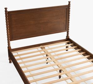 French <b>Vintage</b> Solid Wood <b>Bed</b> for the Master Bedroom, Direct From the Factory with Customization Available - Product Image 4