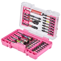 GEINXURN Jeu de 31 tournevis à percussion avec code couleur S2 en acier chromé DIY Industrial Phillips Socket Plastic OEM Box