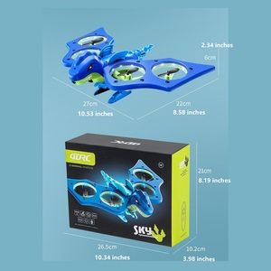 V48 레드 & 블루 경량 드론 300m 원격 거리 및 12 분 비행 시간 아이들이 놀고 운반하기 쉬운 - Product Image 2