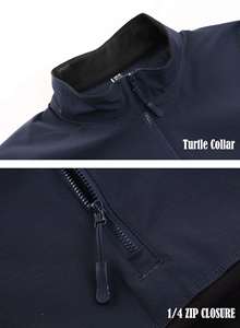 Camicie da Pesca OEM a Maniche Lunghe <span class=keywords><strong>con</strong></span> Colletto Alto e Zip 1/4 per <span class=keywords><strong>Uomo</strong></span>, Top per Caccia ed Escursionismo, Camicie Ripstop da <span class=keywords><strong>Uomo</strong></span> - Product Image 4