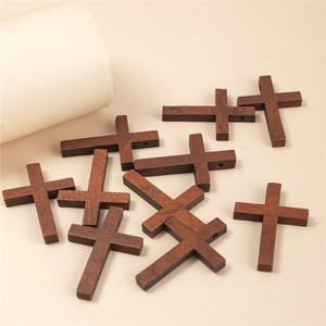 SSeeSY - Colgante de Cruz de Madera de Alta Calidad, Diseño Personalizado, Venta al por Mayor, Collar Pequeño, Accesorios de Joyería para Pulseras DIY - Product Image 1
