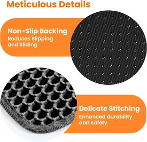 Tapis anti-éclaboussures premium personnalisé pour litières automatiques, conception innovante à 4 trous avec verrouillage des pattes, tapis <span class=keywords><strong>double</strong></span> couche en nid d'abeille pour chat - Product Image 4