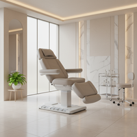 Camilla Eléctrica de Lujo Moderna para Tratamientos de Belleza y Masajes con 4 Motores para Spa Salón de Cosmética Terapia y Podología