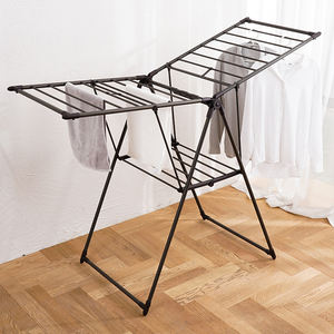 Accessoires de vêtements Étendoir à <span class=keywords><strong>linge</strong></span> pliant en forme d'aile peu encombrant <span class=keywords><strong>avec</strong></span> <span class=keywords><strong>barre</strong></span> de support réglable Étendoir à <span class=keywords><strong>linge</strong></span> - Product Image 4