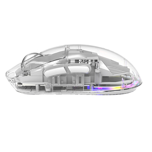 Chuột chơi game không dây có thể sạc lại có thể lập trình RGB gx42wr, chế độ Ba <span class=keywords><strong>2.4G</strong></span> + bt5.0 + Có dây, 5000dpi, paw3325db, trọng lượng nhẹ 75g - Product Image 3