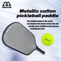 MOZKUIB Pagaies de Pickleball Surface en coton Raquette de Pickleball noire en fibre de carbone Logo personnalisé Pagaie de Pickleball en carbone conçue