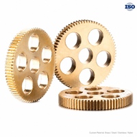Engrenage cylindrique droit personnalisé ISO9001 sur mesure, engrenage en acier non standard usiné CNC pour la transmission de robots et de convoyeurs
