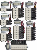 Пневматический клапанный блок SIE311-IP-SD2-D4DC24V с 16-контактным разъемом для промышленного применения