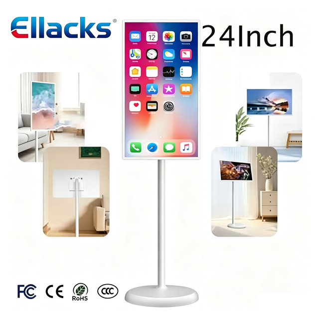 Interactive 24 Inch Portable Smart TV Android 12 128GB 10 Touch Screen Full HD 1080P 60Hz LCD All-in-One Home Use