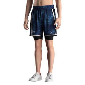 ไม่ต้องใส่กางเกงชั้นในเพิ่มเติม กางเกงบาสเก็ตบอลแบบรัดรูป ระบายอากาศได้ดี แห้งเร็ว ผ้าลินินและตาข่ายเป็นชั้นนอก เหมาะสำหรับการฝึกซ้อมแบบสบายๆ - Product Image 2