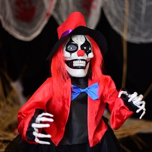 DAMAI Popular Halloween Clown Ghost Glowing Ornament New Cloth for Courtyard Outdoor Scene - Product Image 4