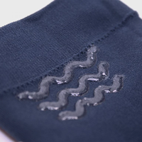 Chaussettes de compression antidérapantes en silicone à logo personnalisé, hauteur genou, pour l'équitation, pour hommes et femmes